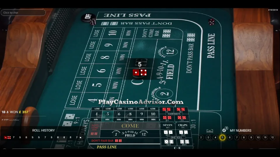 A successful Craps roll showcasing proven strategies and insider tips for online Craps success.