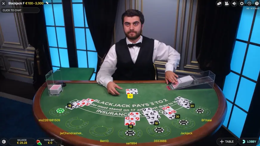 Experience the revolution in card counting with our Live Blackjack game online!