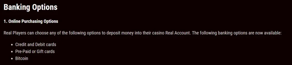 bella vegas review deposit options at bella vegas casino in us