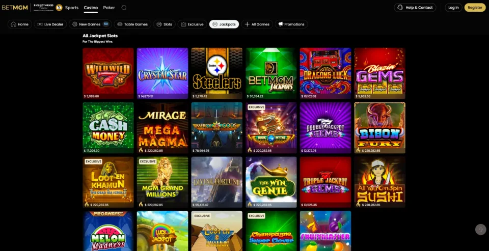 bet mgm review all jackpot slots