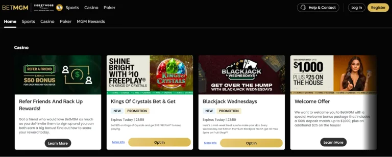 bet mgm review casino promotions