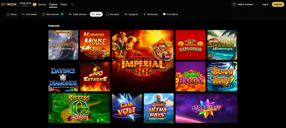 bet mgm review slot games