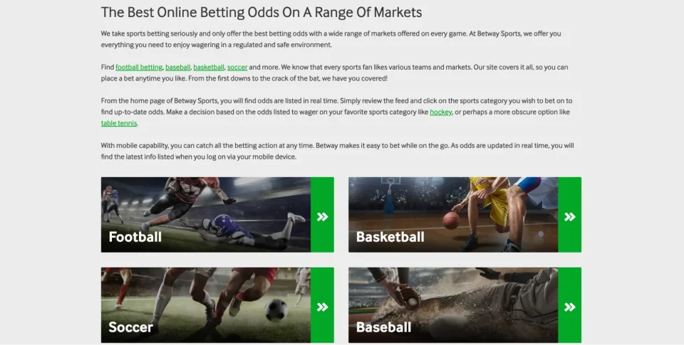 betway review best online betting odds