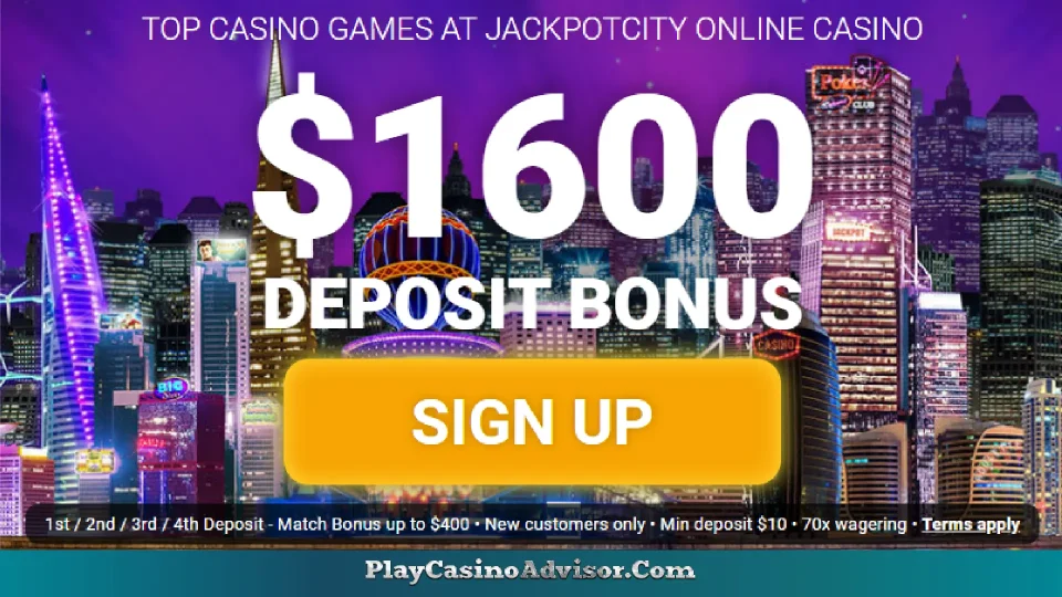 Exciting multi-deposit bonus offer at Jackpot City Casino in US!