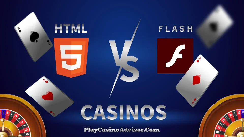 HTML5 mobile casinos versus Flash online casinos for top iPhone casino apps 2024.