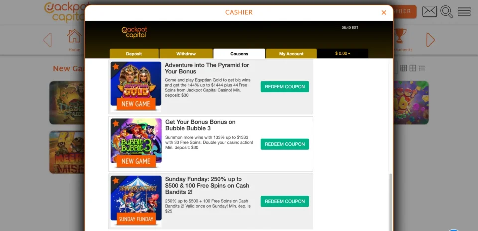 jackpot capital review casino special coupons