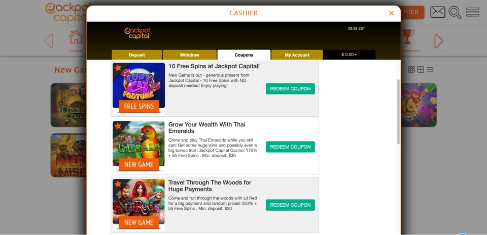 jackpot capital review enjoy casino coupons