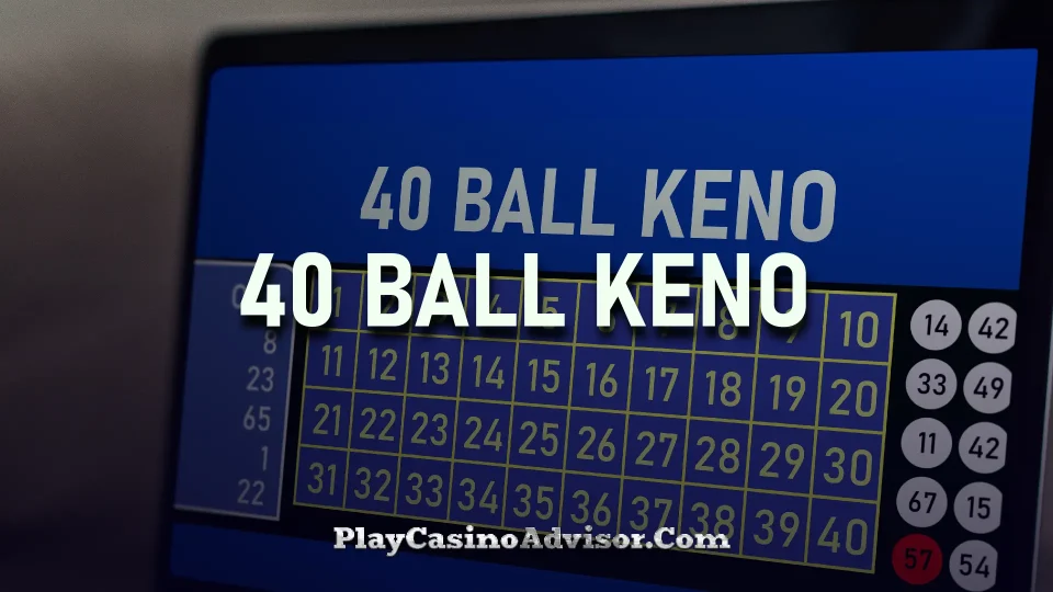 Experience the thrill of "4 Ball Keno" and strike it rich with real money keno online!