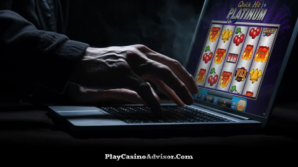 Highlighting the dangers of online gambling addiction and the need for safety measures in the digital landscape.