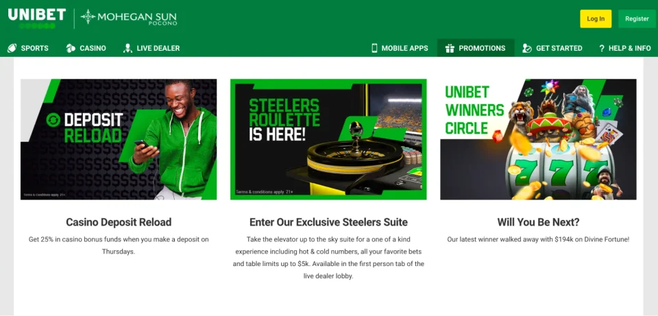 unibet casino review available casino promotions