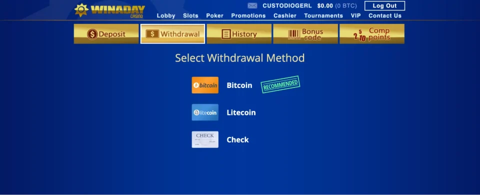 win a day withdrawal methods