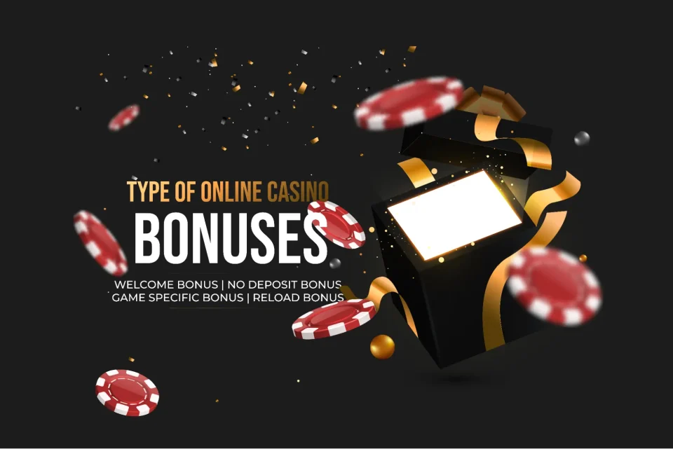 Explore the types of online casino bonuses in a year.